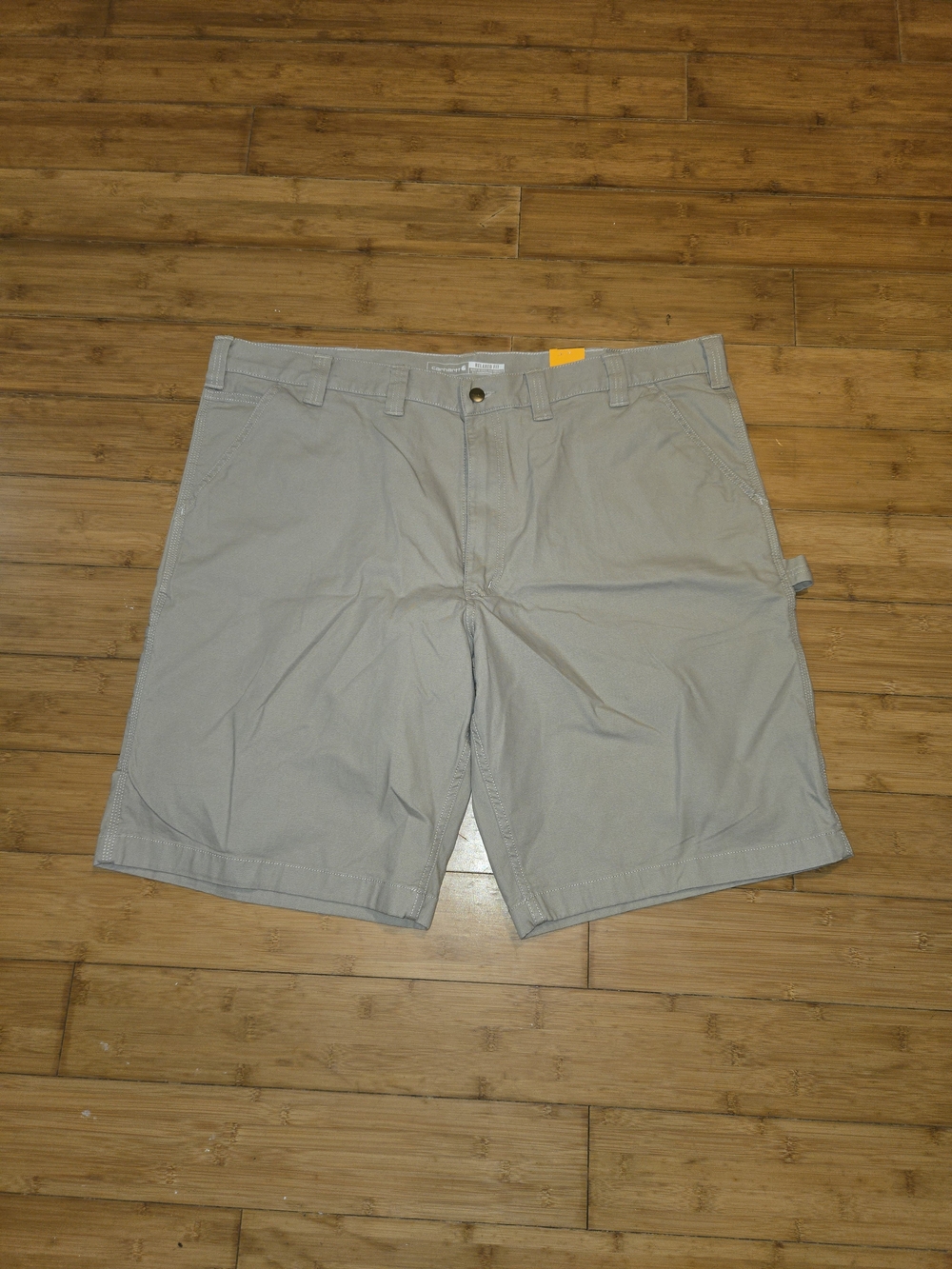 NWT Carhartt Mens Rugged Flex Relaxed Fit Canvas Cargo Work Short 44x11